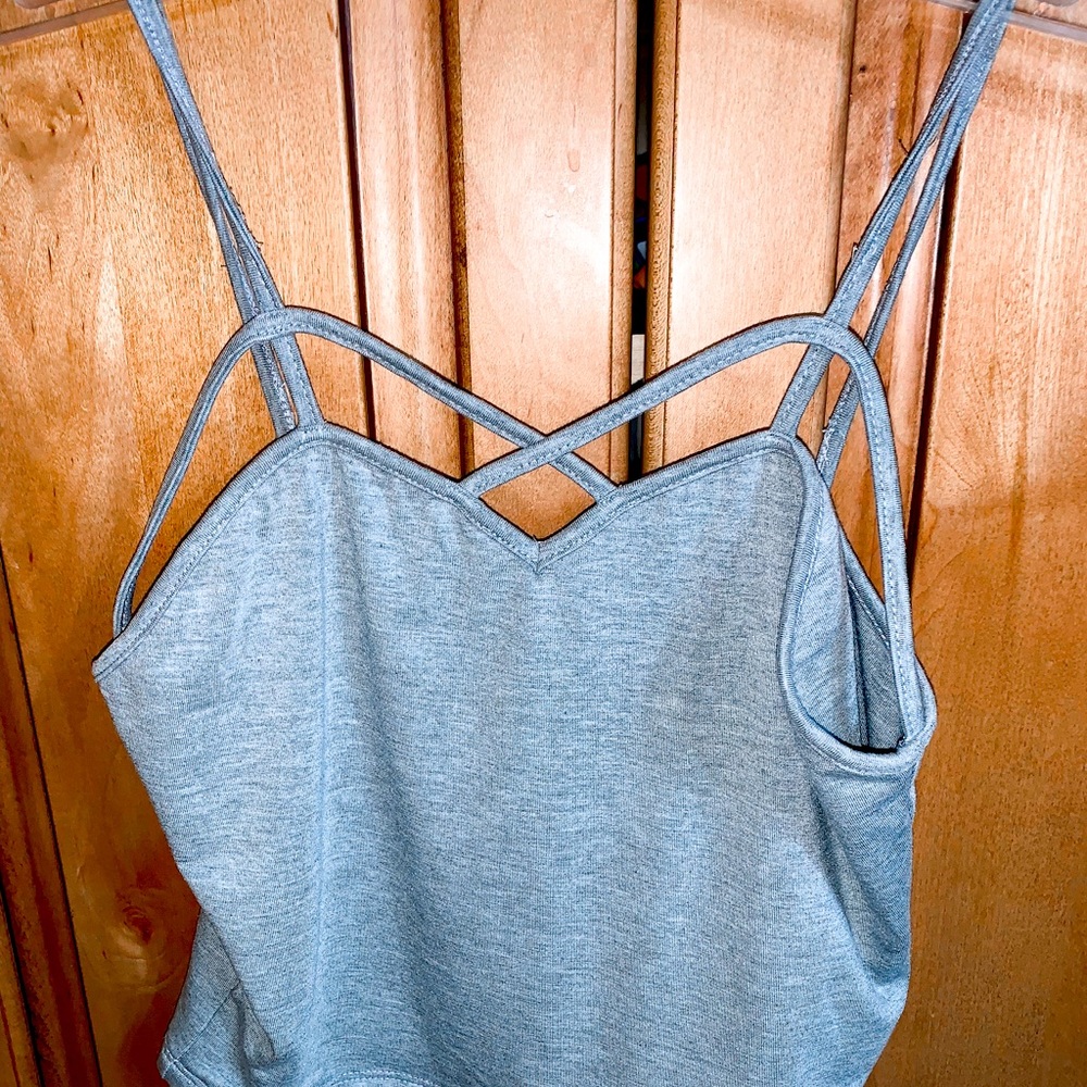 ✨NWOT Gray Crop Top